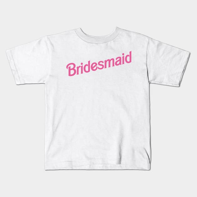 Bridesmaid Barbie logo Kids T-Shirt by byb